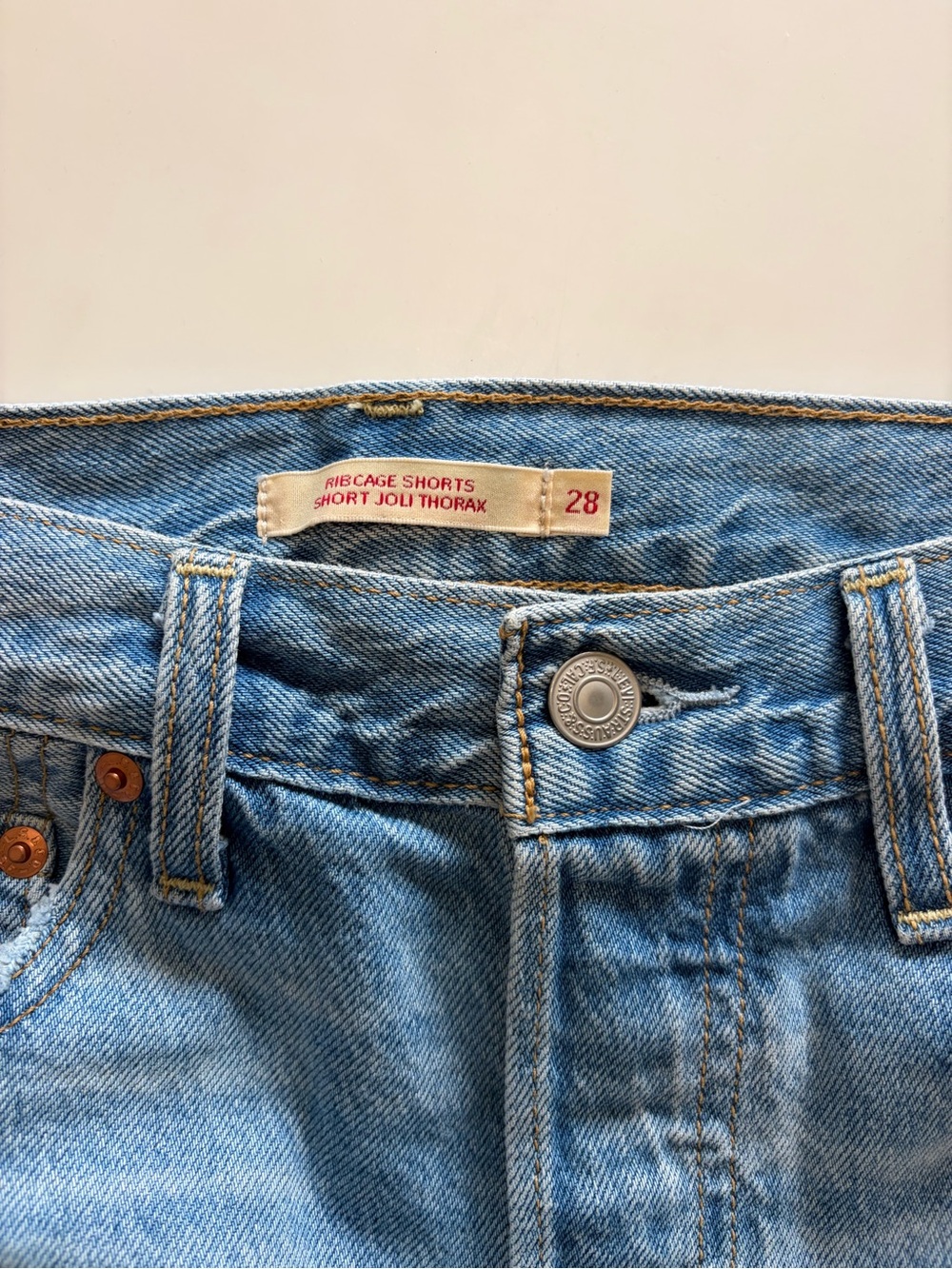 Levi's Light Blue Ribcage Relaxed Jeans